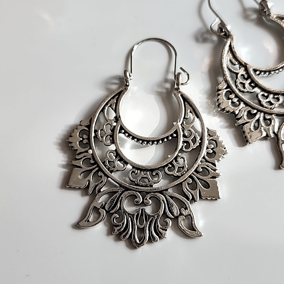 Tribal Boho Hoops  HP - Picture 2 of 3